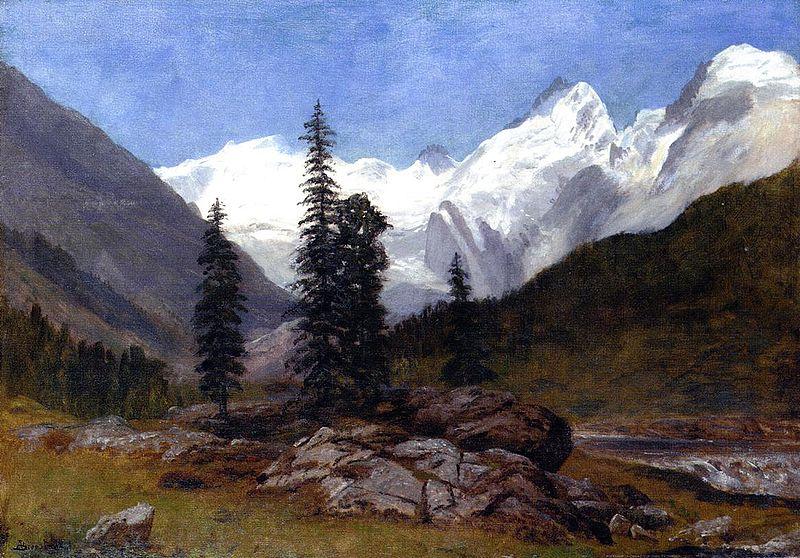 Albert Bierstadt Rocky Mountains Spain oil painting art